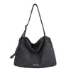Bolsa de lona casual estilo coreano para mujer, nuevo modelo 2026, elegante bolsa pequeña de hombro y cruzada de gran capacidad para el día a día