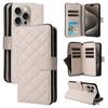 Adequado para iPhone 16 Capa de Couro 17Pro Pequena Carteira com Zíper Estilo Chanel Porta-Cartões Bolsa Transversal de Mão Samsung S26