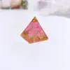 Adornos de Pirámide Grava de Cristal de Chakra Manualidades Decoración de Escritorio de Oficina Adornos Estación Independiente Venta Caliente Transfronteriza
