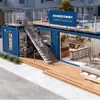 Villa Fábrica Panjin Bloque Contenedor Planificación Calle Comercial Tienda Estilo Industrial Oficina de Ventas Oficina