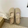 Zapatos planos bajos estilo hada de suela blanda, nuevos para primavera-verano 2026, mocasines Mary Jane retro franceses gentiles para mujer