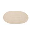 Porta-copo Isolado de Gaze de Algodão Tecida Macia Oval Estilo Europeu para Hotel Restaurante Ocidental Simples Fácil de Limpar Jogo Americano Jogo Americano Artesanal Jogo Americano Resistente ao Calor