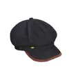 Boina octogonal literaria de estilo británico, gorra de niño de otoño para mujer, gorra de pintor retro con una elegante visera de pico de pato
