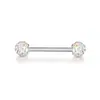 E-commerce Transfronterizo Más Vendidos Anillos Rojos de Cereza para Pezón, Barras de Acero Inoxidable para Pezón, Bolas de Diamante Perla, Anillos Rojos para Lengua, Anillos para Pezón