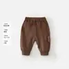 Pantalones para bebé y niño pequeño, pantalones tipo jogger de otoño, pantalones de chándal suaves y sencillos, adecuados tanto para niños como para niñas, versátiles para el uso diario y salidas casuales