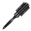 Suministro directo de fabricantes peine de tubo de aluminio negro para damas peine estilo pera con hebilla caliente para secado con soplado peine de cerdas para el hogar peine de rodillo