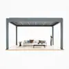 Atacado de Fábrica Fornecedora de Gazebos de Jardim, Jardins de Pátio de Vilas, Gazebos de Alumínio com Venezianas, Gazebos Inteligentes de Liga de Alumínio