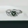 Nuevo Anillo Femenino Cao Shi Temu con Forma de Corazón Dulce, Diseño de Nicho con Ramas Entrelazadas, Regalo de San Valentín