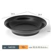 Vajilla de melamina A5 plato para olla caliente negro creativo plato para barbacoa barbacoa imitación porcelana plato rectangular para carne tazón comercial