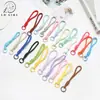 Llavero Corto Cordón Accesorios Bolsa Muñeca Cordón Anticaída Teléfono Cordón Botella de Agua Correa Cuerda Cuerda Tejida Colorido