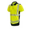 Camiseta reflectante con certificación CE ANSI Clase 2, con bandas reflectantes de alto brillo, ropa reflectante de alta visibilidad para obras de construcción