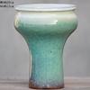 Vaso de Flor Carnudo Pequeno Defeito Panela Quente Panela Cogumelo Cerâmica Diâmetro Grande Simples Planta Verde Ébano Antigo Pilha Vaso de Cerâmica de Penhasco