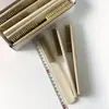 Paquete de 360 Cepillos de Alambre Recubiertos de Latón con Mango de Madera Caja al por Mayor de Cepillos Manuales para Eliminar Óxido, Limpieza de Soldaduras, Desbarbado y Preparación de Pintura, Taller y Garaje