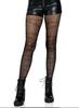 Medias de Malla Jacquard de Serpiente, Cuervo y Murciélago Estilo Europeo y Americano para Halloween, Medias de Malla Densa de Murciélago, Medias de Malla Jacquard