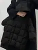 Jaqueta Acolchoada de Algodão Xadrez Comprimento Médio Estilo Coreano para Meninos e Meninas, Casaco Infantil Espesso e Quente com Capuz, Jaqueta Acolchoada de Algodão para Roupas Infantis de Inverno 2026