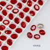 Dongzhou Crystal Diamante Ovalado 9*7mm para Uñas Diamante K9 de Alta Calidad Imitación Corte Chino Flash Explosivo Resistente al Desgaste Accesorios Plateados para Uñas