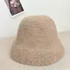 Gorro de Invierno para Mujer Circunferencia de Cabeza Grande Hace que la Cara Parezca Más Pequeña Lana Nuevo Estilo Tejido Japonés Cálido Elegante Engrosado Protección contra el Frío Cortavientos Gorro