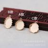 Yiwu Gold Ray color dorado chapado base de encaje DIY base de gemas collar accesorios de perlas B1499
