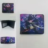 Periférico de Anime I Actualicé la Cartera Corta Solo Monstruo No. Billetera Monedero Plegable a la Mitad de Cuero PU con Estampado de 8 Colores