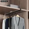 Cabide para Calças sem Furo, Cabide de Roupa Montado no Topo, Cabide de Calças Embutido para Guarda-Roupa, Cabide de Roupa em Forma de U, Barra de Suspensão Vertical