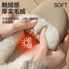 Pantuflas de Algodón Impermeables Ailiser para Mujer, Ropa de Casa de Invierno para Interiores, Antideslizantes, Cálidas, Suela Gruesa, Zapatos Peludos, Pantuflas de Algodón para Hombre