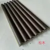 En stock panel de rejilla de fibra de madera de bambú red social rejilla panel de pared de fondo de TV WPC panel de pared de plástico madera