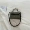 2026 Nueva Moda Trendy Bolso con Hebilla de Cierre Texturizada Estilo Ins Bolso Pequeño Cuadrado para Mujer Primavera y Verano Bolso Cruzado Artístico Elegante