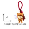 Talla de Madera Arcoíris Oveja Feliz Artesanías de Madera Año de la Oveja Zodiaco Llavero Colgante Decoración para Bolso Adorno