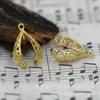 Accesorios de joyería hechos a mano: pendientes, pulseras, collares, horquillas de oro auténtico de 24 quilates, hebilla de gota de agua de cobre fundido A585