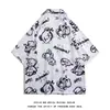 Nueva Camisa Floral Retro Estilo Hong Kong Manga Corta Diseño Estilo Tailandés Hawaiano Camisa Holgada Atractiva Manga Corta de Verano
