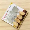 Set de 4 Cuchillos para Queso de Acero Inoxidable con Tarjetero, Cuchillo para Queso Doméstico, Cuchillo para Mantequilla, Set de Cuchillos para Pizza, Herramienta de Corte para Cocina