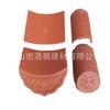 Atacado de Guangdong Telhas de Barro Vermelho Não Esmaltado Vermelho Cinábrio Templo Salão Ancestral Villa Telhas Cerâmicas Pavilhão Parede Telhas Vermelhas Antigas