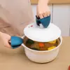 Pinça Antiescaldante para Tigelas, Ferramenta de Cozinha Doméstica, Pinça Antiderrapante de Aço Inoxidável para Tigelas, Pinça Luva para Pratos, Pegador de Tigelas para Panela a Vapor
