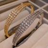 Una Pulsera Joyería de Estilo Europeo y Americano, Accesorio de Mano de Novia a la Moda, Pulsera Ajustable con Circonita Microincrustada, Nuevo Modelo para Primavera 2025