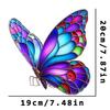 Decoração de janela de acrílico borboleta de cor deslumbrante transfronteiriça Decoração de parede Artesanato criativo Pingente Listagem de decoração de casa