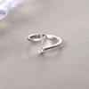 Anillo de Plata de Ley S925 con Letra Moda Elegante Lujo Accesible Diseño de Nicho Dedo Índice 2022 Nuevo Estilo Caliente de Moda