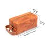 Estilo Caliente Transfronterizo Retro Cuero Crazy Horse Bolsa de Aseo Gran Capacidad de Alta Gama Impermeable Bolsa de Cosméticos Bolsa de Cosméticos Bolsa de Aseo