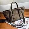 Bolsa de Mão Transfronteiriça de Couro Genuíno Camurça Fosco Couro Bovino de Primeira Camada Grande Capacidade Bolsa Tote Nova Outono Inverno Feminina Bolsa de Ombro Único
