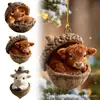 Transfronteiriço Novo Pingente Acrílico Plano 2D Decoração de Árvore de Natal Pingente de Natal Decoração de Feriado Presente Presente