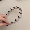 Aro de Cabelo Ondulado Colorido Fofo Feminino 2024 Novo Aro Superior da Cabeça Craniana Lavar Rosto Maquiagem Pressão Carimbo de Cabelo