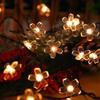 Luz de Cordão Atmosférica Estilo Camping Barraca Led Solar Bola de Bolhas Estrela Barraca Lanterna Pequena Decorativa para Exterior