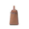 Bolso lonchera de piel de vaca de primera capa LP19LP27 estilo gigi mismo estilo cuero genuino bolso de mano de moda bolso de hombro para mujer bolso cruzado