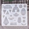 Molde de silicona para pendientes con pegamento de goteo de cristal, molde para pendientes, molde decorativo de placa entera hecho a mano