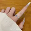 Anel Sonhador de Borboleta Azul para Mulheres, Design de Nicho Ins, Anel Aberto Ajustável, Anel de Casal Simples e Único, Anel para Dedo Indicador