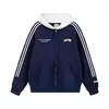 Sudadera con capucha para hombre, Moda Otoño e Invierno 2025 Estilo Nuevo, Sudadera con capucha tipo chaqueta americana de calle extragrande resistente para pareja