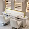 Lámpara Nueva en Forma de L Transfronteriza para Arte de Uñas y Pestañas, Lámpara de Iluminación para Salón de Belleza, Tatuaje y Tatuaje de Cejas, Iluminación Facial, Lámpara de Escritorio