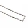 Corrente de suéter atacado de fábrica colar Joker corrente de semente de melão corrente de aço inoxidável com diamantes acessórios de moda masculinos e femininos corrente de clavícula