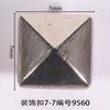 Hebilla Decorativa Larga de 7 mm Hebilla Cuadrada para Zapato Hebilla de Pasador Hebilla para Bolsa Ropa Zapato Flor Accesorios Accesorios Marca Letra Inglesa Metal