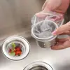 Rede de filtro de pia de cozinha descartável para ralo, pia, bacia de lavar louça, armadilha de lixo, bacia de lavar vegetais e armadilha de restos de comida
