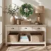 1 Pieza Corona Artificial de Podocarpus y Bayas, Guirnalda Exuberante Verde de Agujas de Pino Falsas, Realista Densa, Sin Mantenimiento, Decoración Interior Exterior para Puerta Principal, Pared, Jardín, Corona para Todas las Estaciones para el Día de la Madre, Día del Trabajo, Navidad
